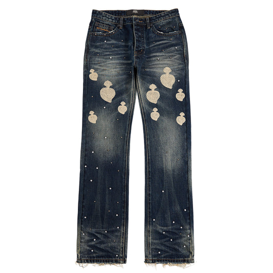 Chainstitch Denim | Dark Blue Sunblast