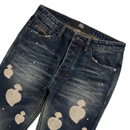 Chainstitch Denim | Dark Blue Sunblast