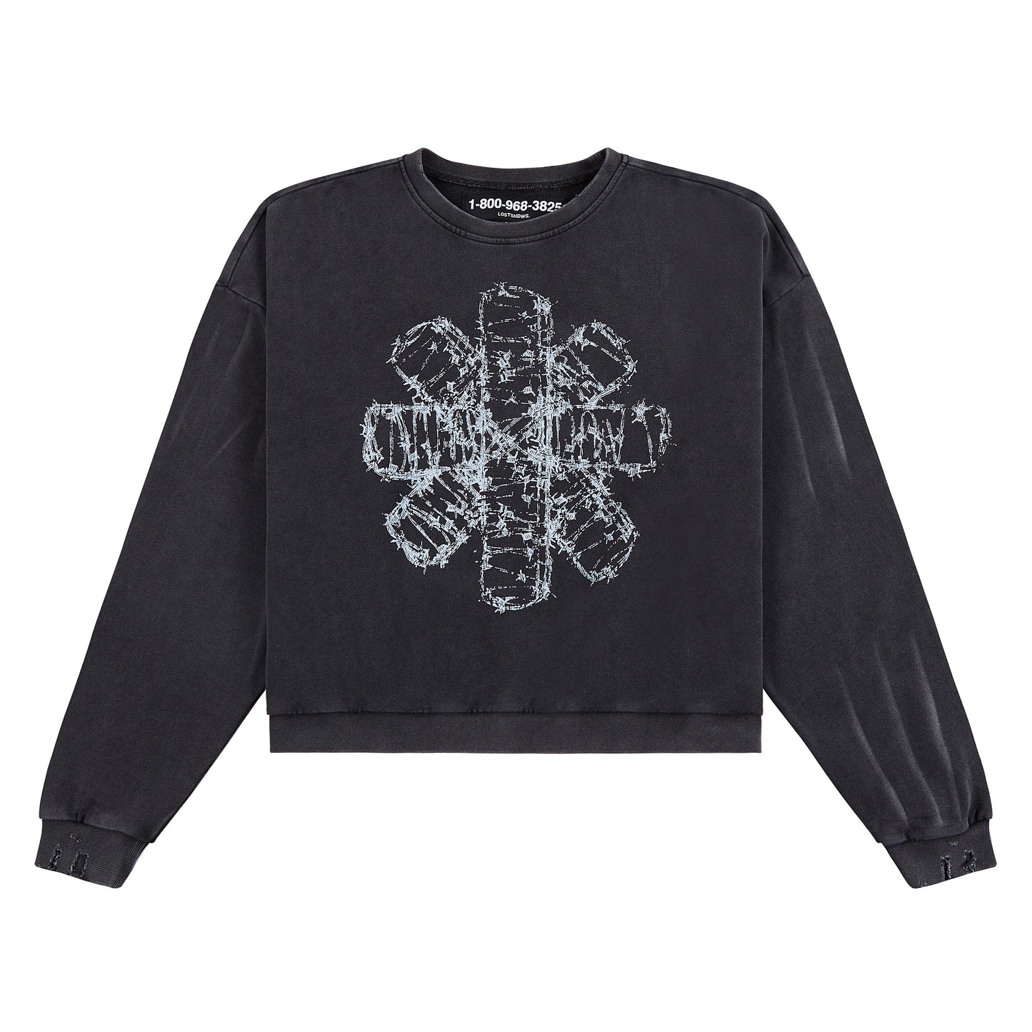 Barbed Wire Sweatshirt | Black