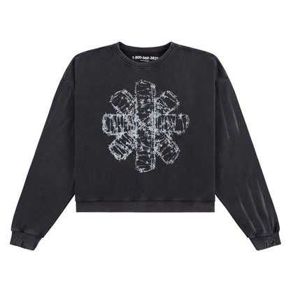 Barbed Wire Sweatshirt | Black