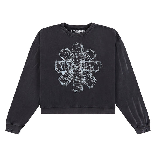 Barbed Wire Sweatshirt | Black