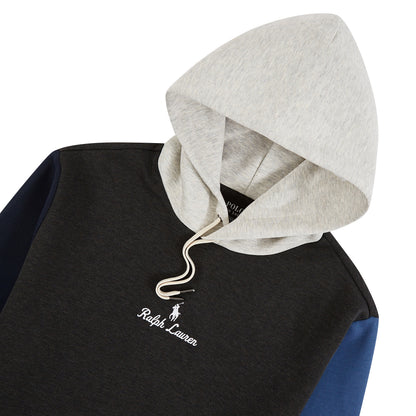 Color Block Hoodie | Dark Charcoal/Heather/Multi