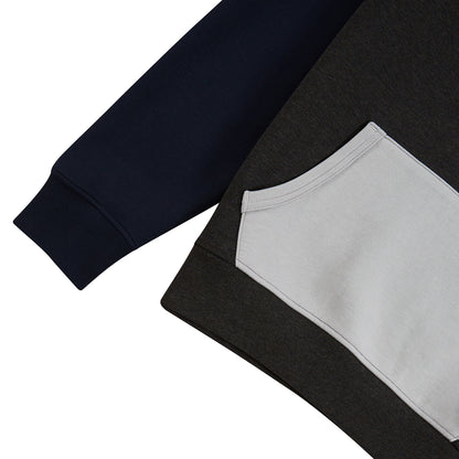 Color Block Hoodie | Dark Charcoal/Heather/Multi