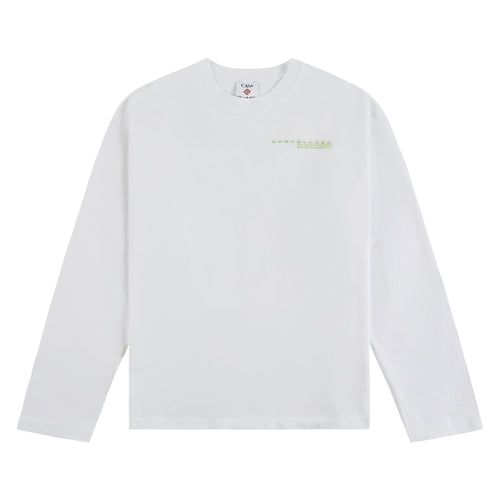 Glitch Orchid L/S Tee | White