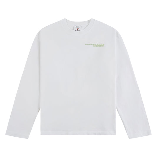 Glitch Orchid L/S Tee | White