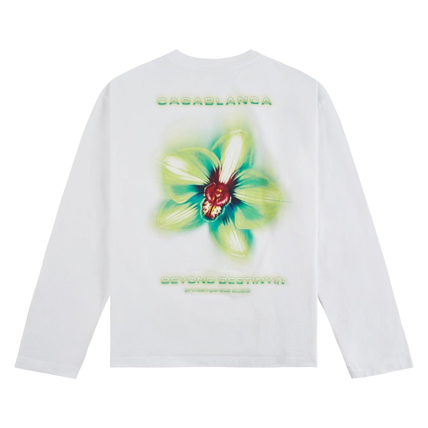 Glitch Orchid L/S Tee | White