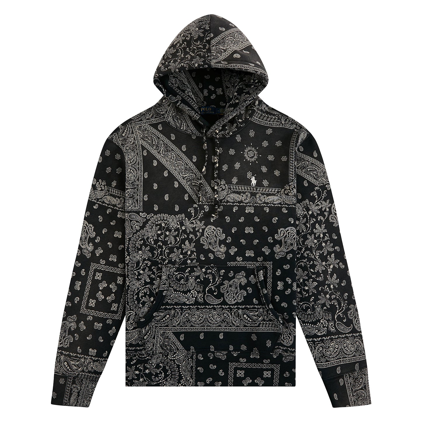 Bandana Print Fleece Hoodie