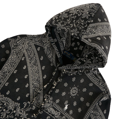 Bandana Print Fleece Hoodie