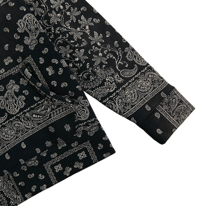 Bandana Print Fleece Hoodie