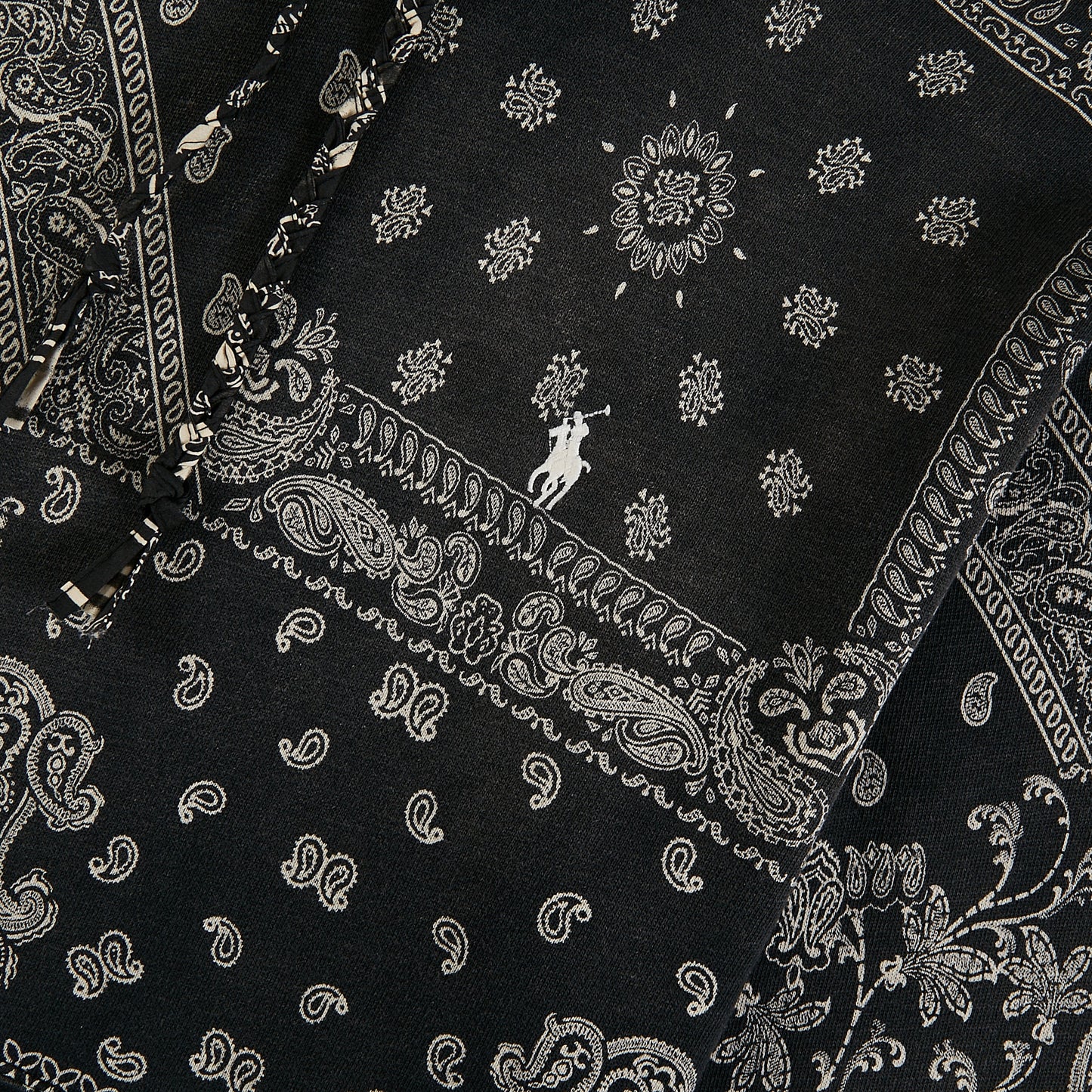 Bandana Print Fleece Hoodie