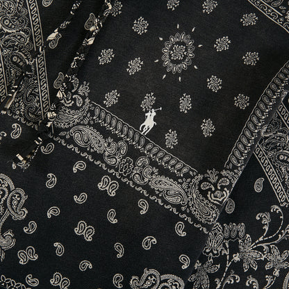 Bandana Print Fleece Hoodie