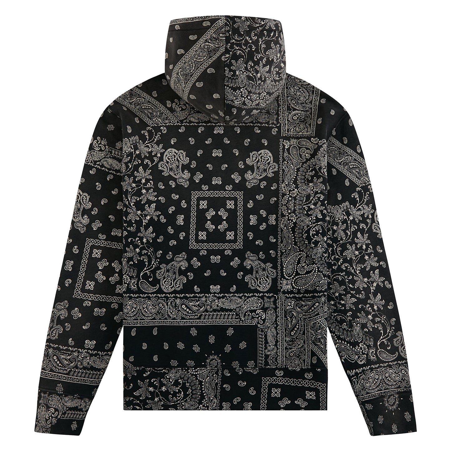 Bandana Print Fleece Hoodie