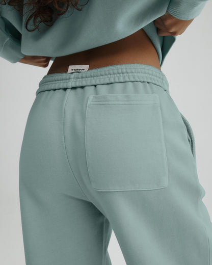 Echo Washed Straight Leg Sweatpants - Ocean Blue/Midnight Blue