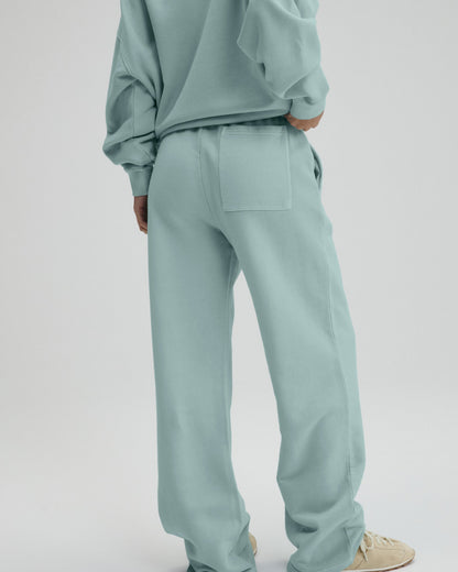 Echo Washed Straight Leg Sweatpants - Ocean Blue/Midnight Blue