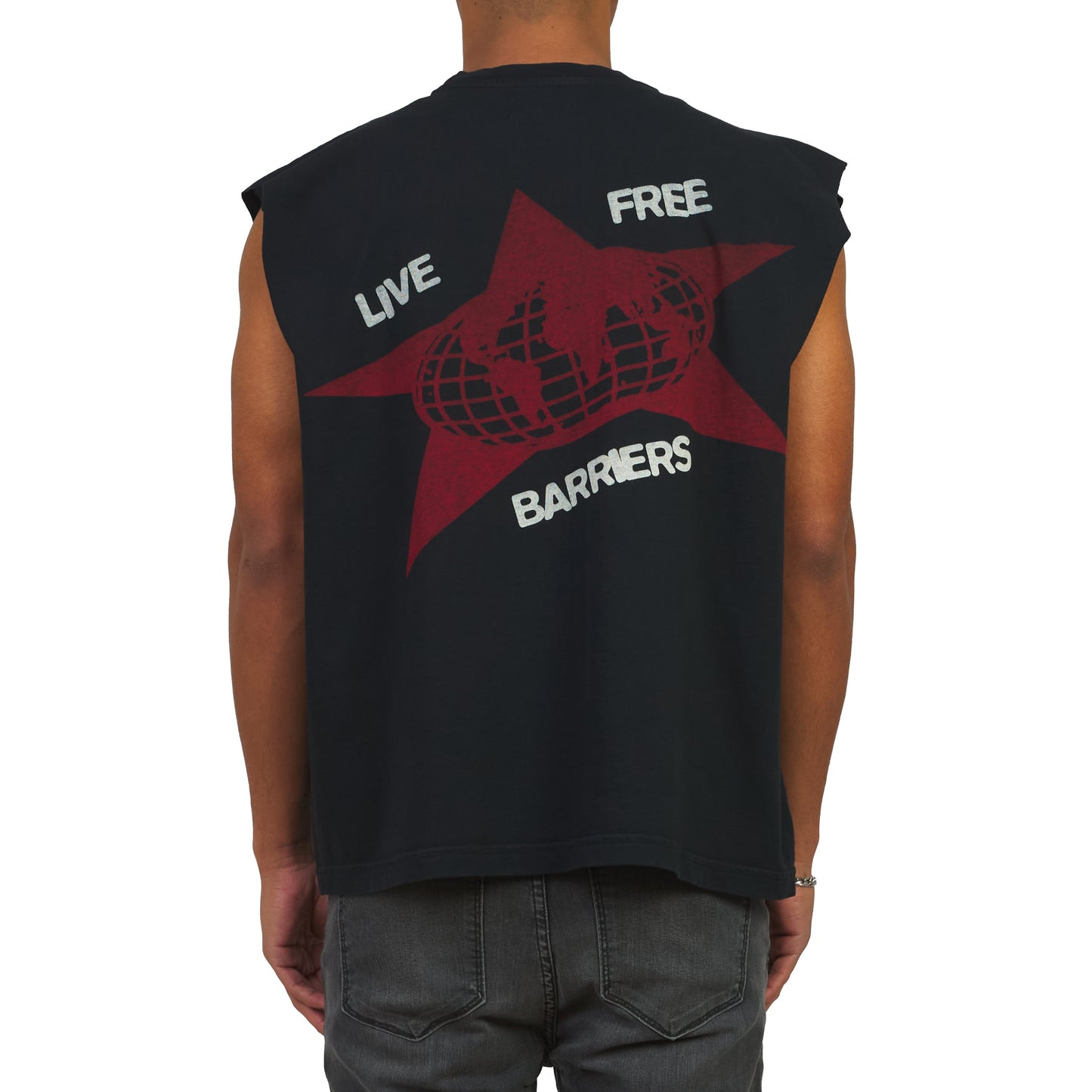 Fist Sleeveless Tee | Black