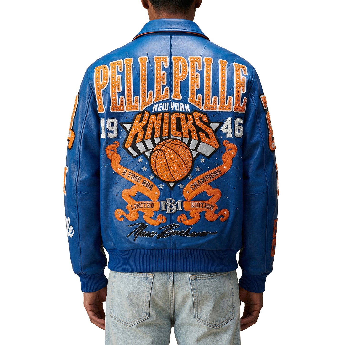 NY Knicks For The City Jacket | Royal/Orange/White