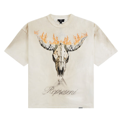 British Cowboys Tee | Washed Ecru