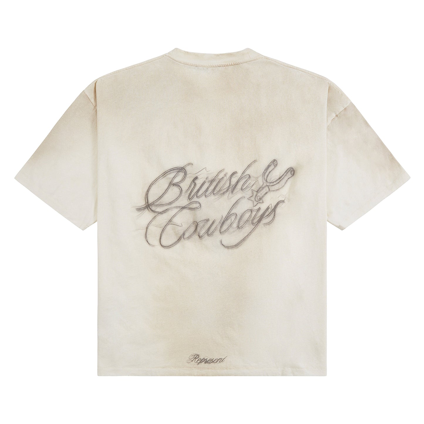 British Cowboys Tee | Washed Ecru