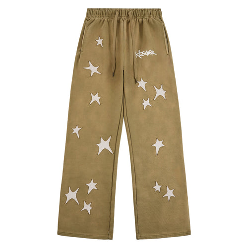 Patchwork Washed Sweatpant | Green