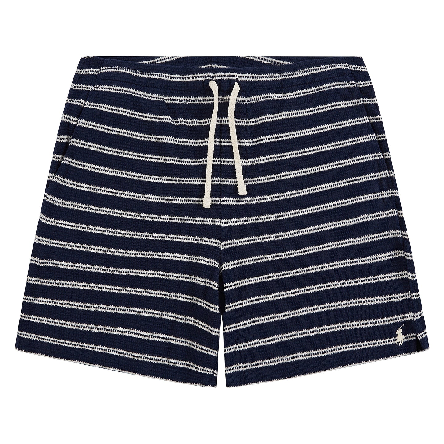 Pointelle Ribbed Short | Newport Navy/Pale Cream