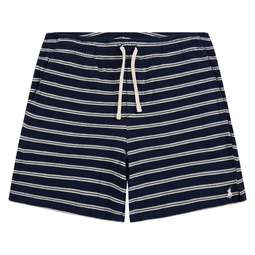 Pointelle Ribbed Short | Newport Navy/Pale Cream
