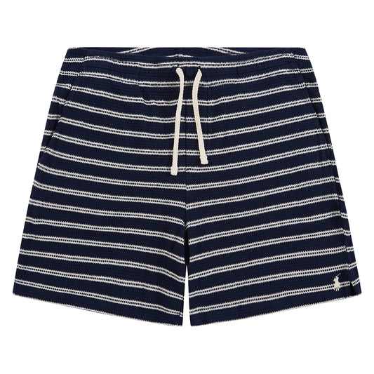 Pointelle Ribbed Short | Newport Navy/Pale Cream