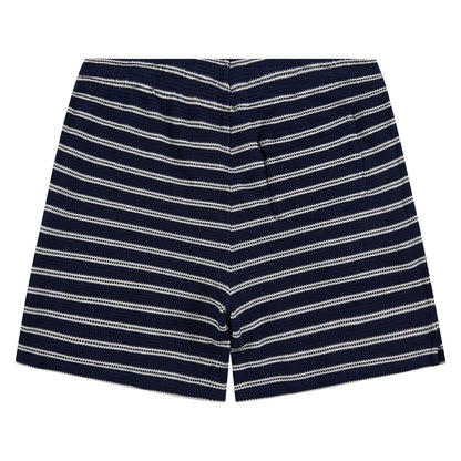 Pointelle Ribbed Short | Newport Navy/Pale Cream