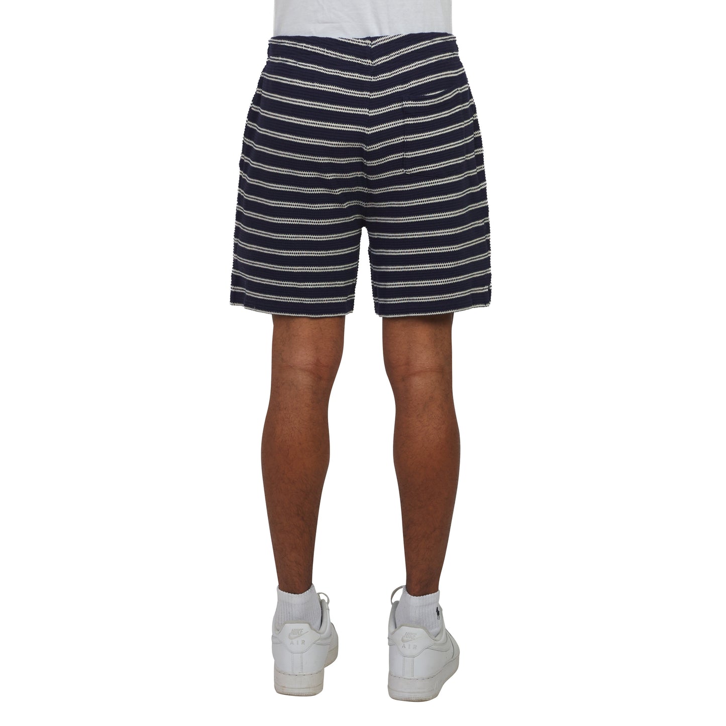 Pointelle Ribbed Short | Newport Navy/Pale Cream