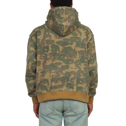 Face Camo Hoodie | Green