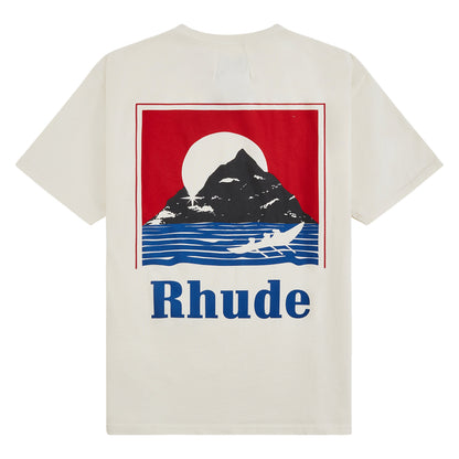Moonlight Regatta Tee | White/Red/Blue
