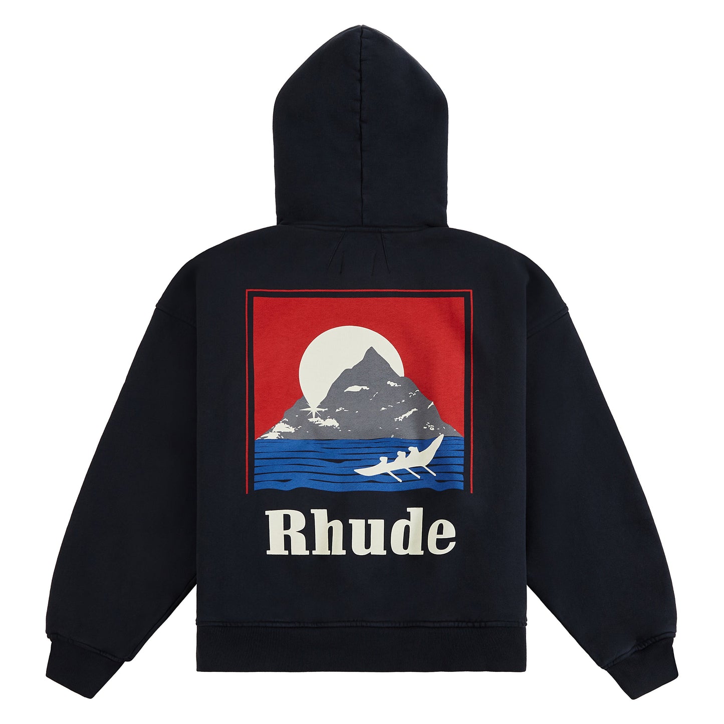 Moonlight Regatta Hoodie | Vintage Black/Red/Blue