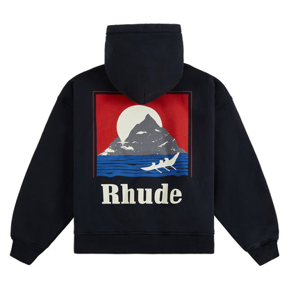 Moonlight Regatta Hoodie | Vintage Black/Red/Blue