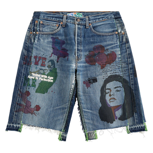 Harrison Triple-Wide Denim Short | Medium Wash