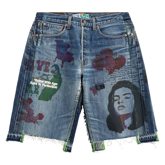 Harrison Triple-Wide Denim Short | Medium Wash