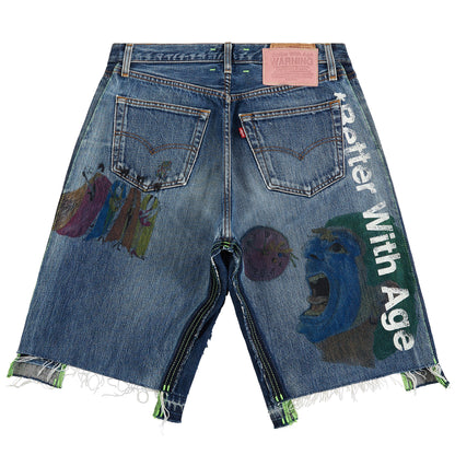 Harrison Triple-Wide Denim Short | Medium Wash