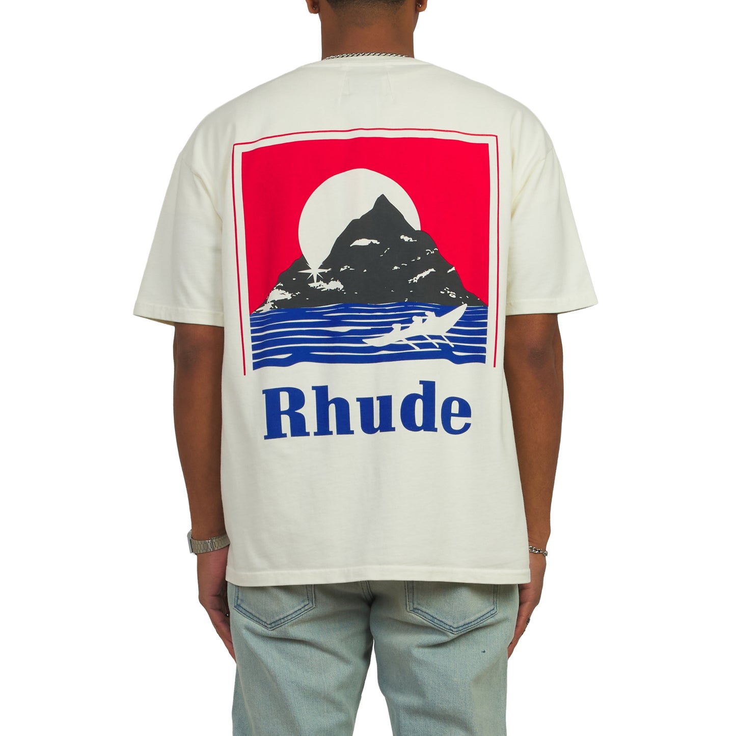 Moonlight Regatta Tee | White/Red/Blue