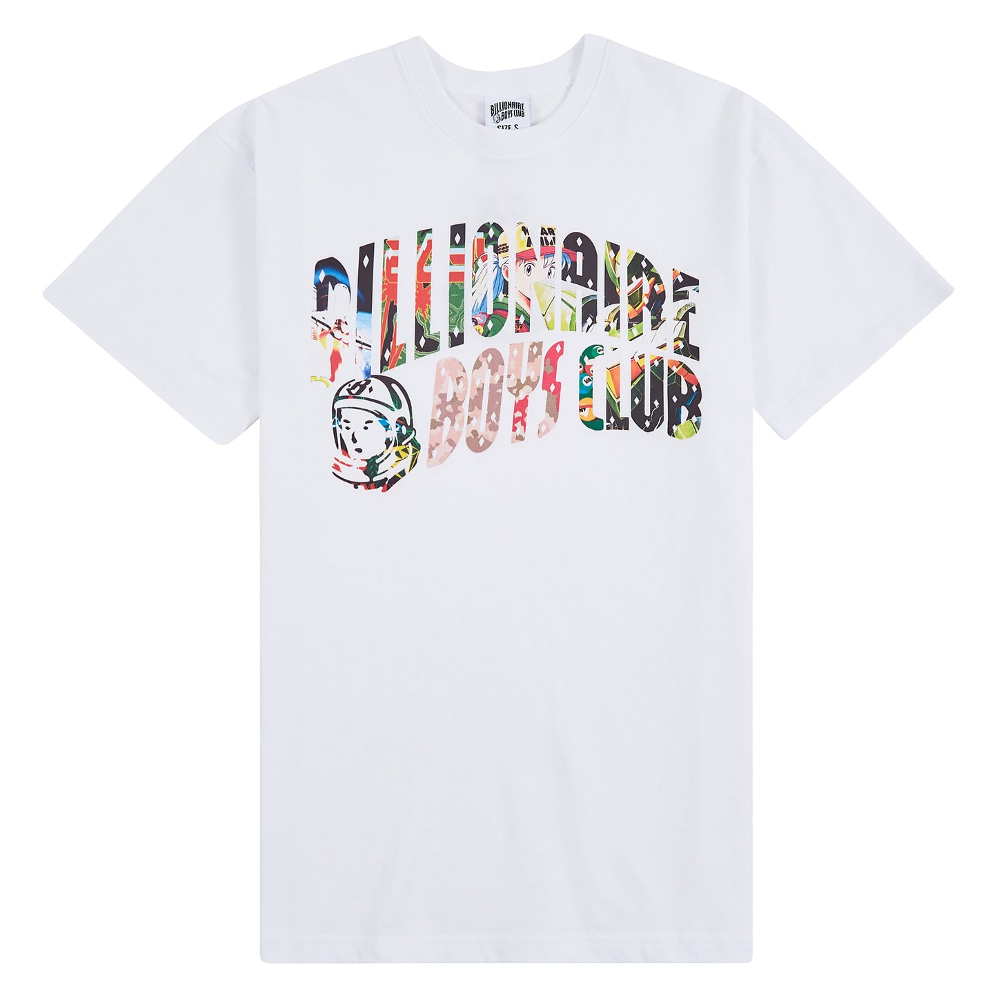 Curve Collage Tee | White