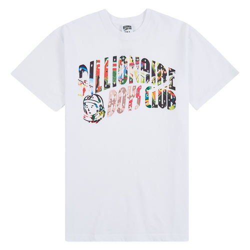 Curve Collage Tee | White
