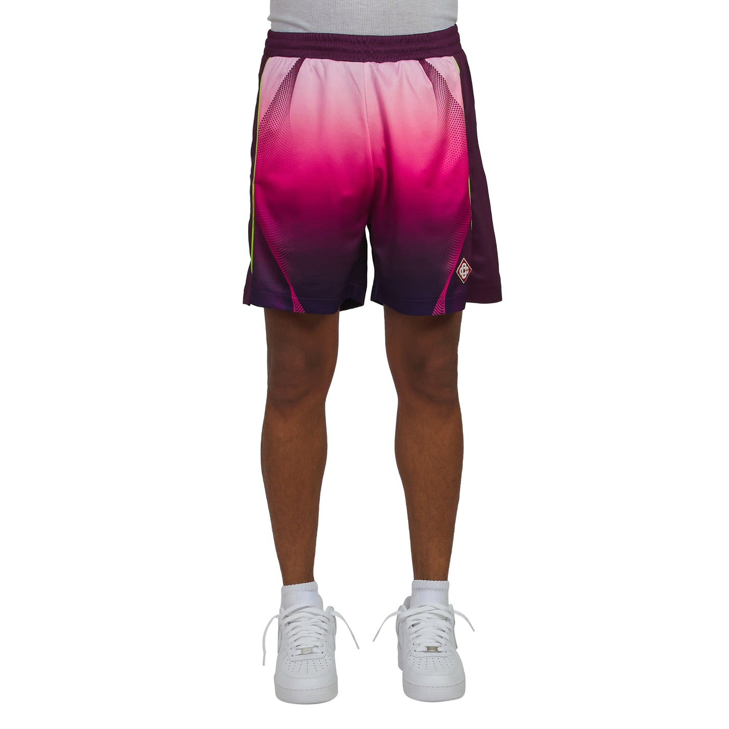 Gradient Football Short | Aubergine