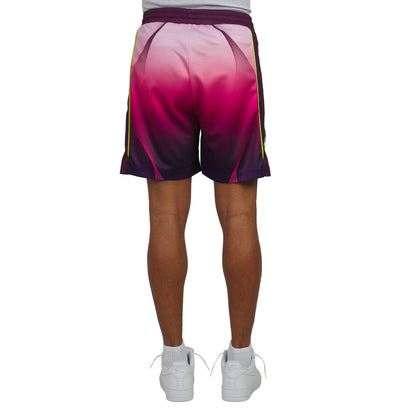 Gradient Football Short | Aubergine