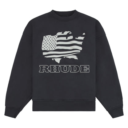 Banner Sweatshirt | Vintage Black/White