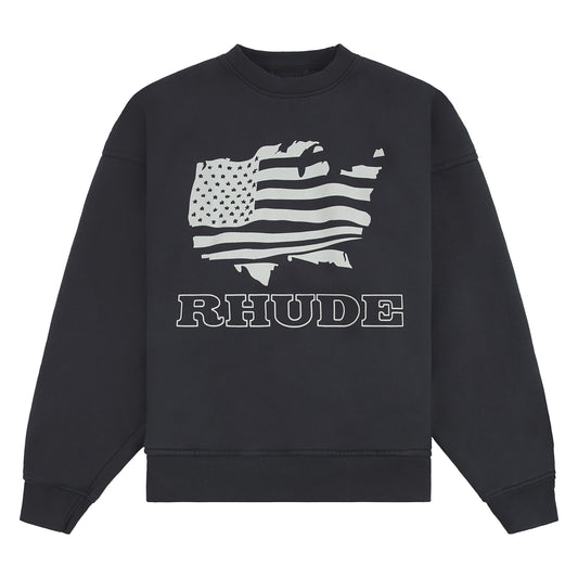 Banner Sweatshirt | Vintage Black/White