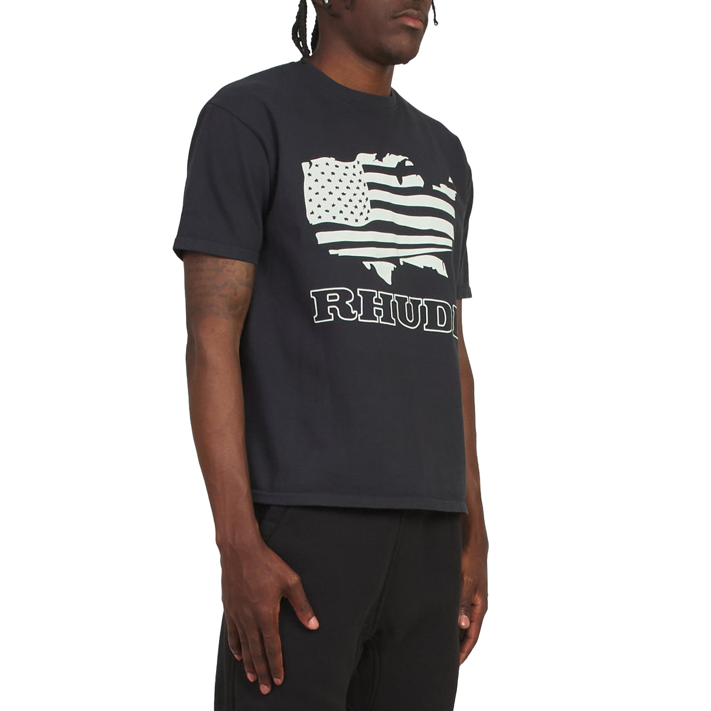 Banner Tee | Vintage Black/White