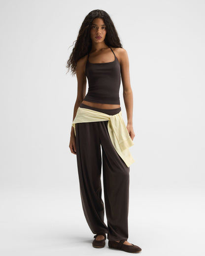 Balloon Yoga Pants - Coffee Bean