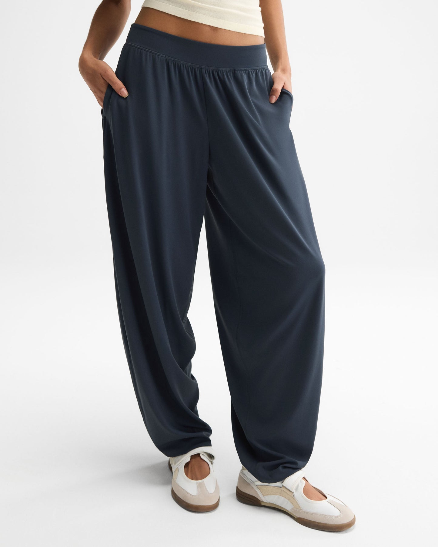 Balloon Yoga Pants - Midnight Blue