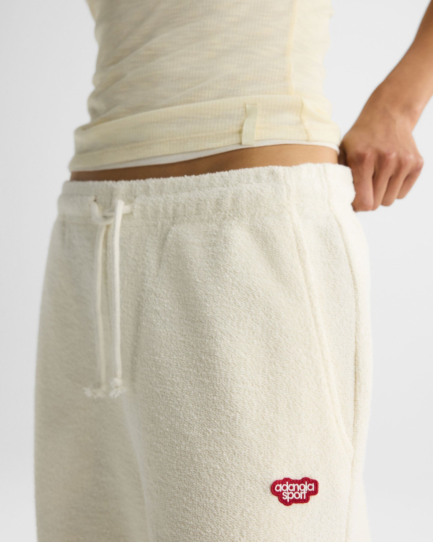 AS Reverse Loopback Straight Leg Sweatpants - Marshmallow White