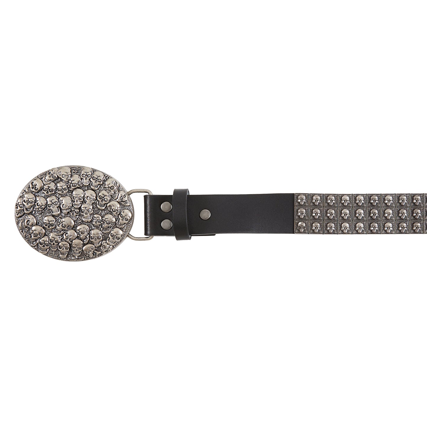 Chrome Skull Pile Belt