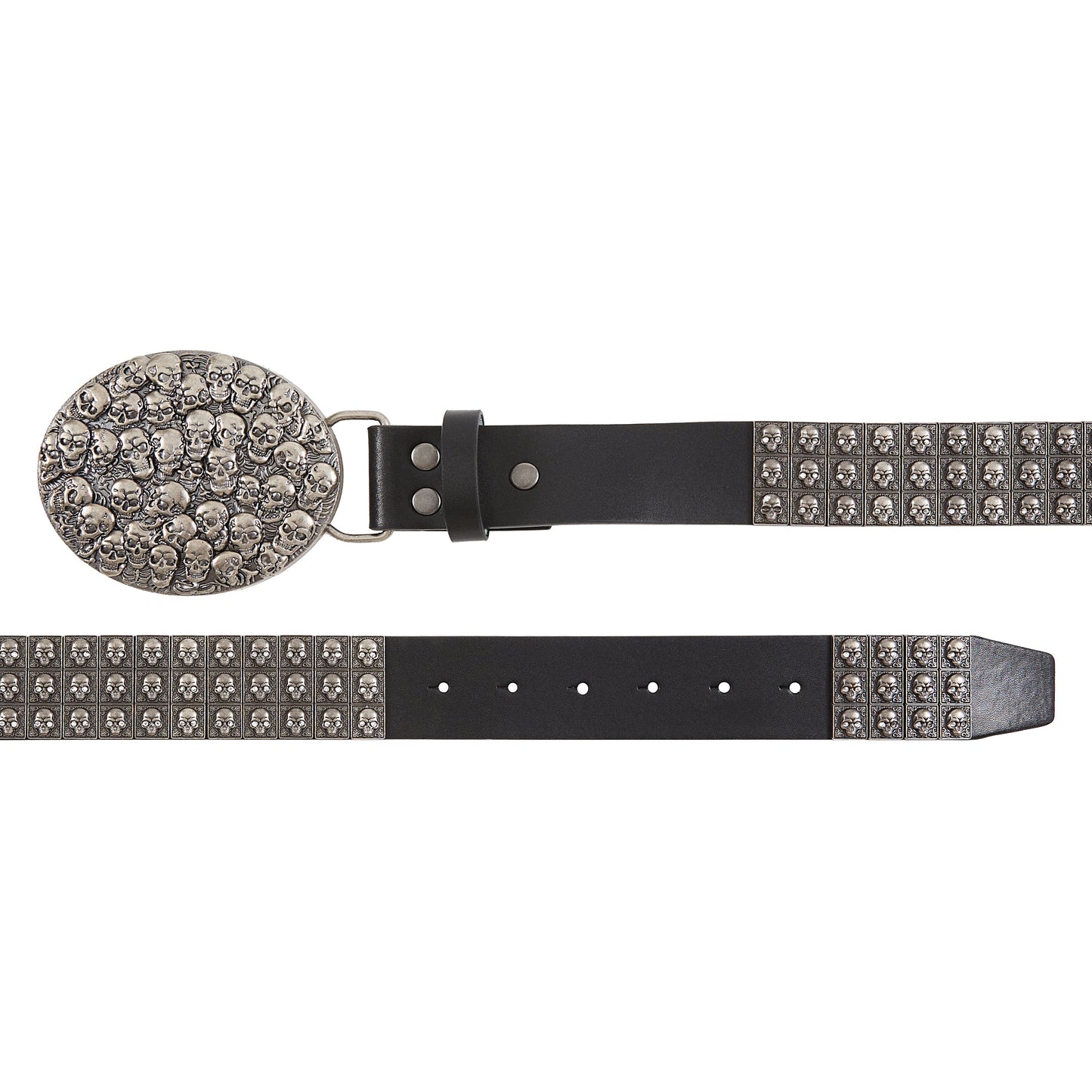 Chrome Skull Pile Belt