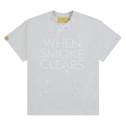 Paint Thrashed Tee | White