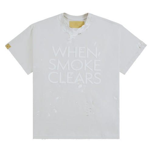 Paint Thrashed Tee | White